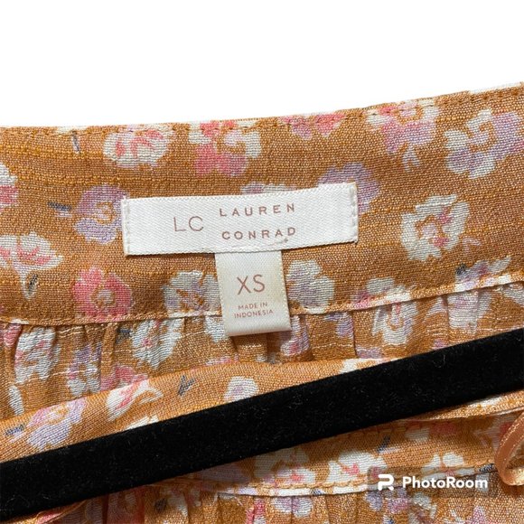 LAUREN CONRAD Boho Peasant Floral Blouse - Picture 3 of 3